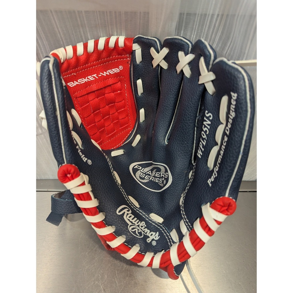 Rawlings Players Series 9.5in Basket Web Youth T-Ball Glove Right Throw WPL95NS